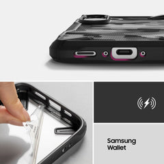 COQUE RINGKE FUSION X GALAXY A36 / A56 5G CAMO NOIR