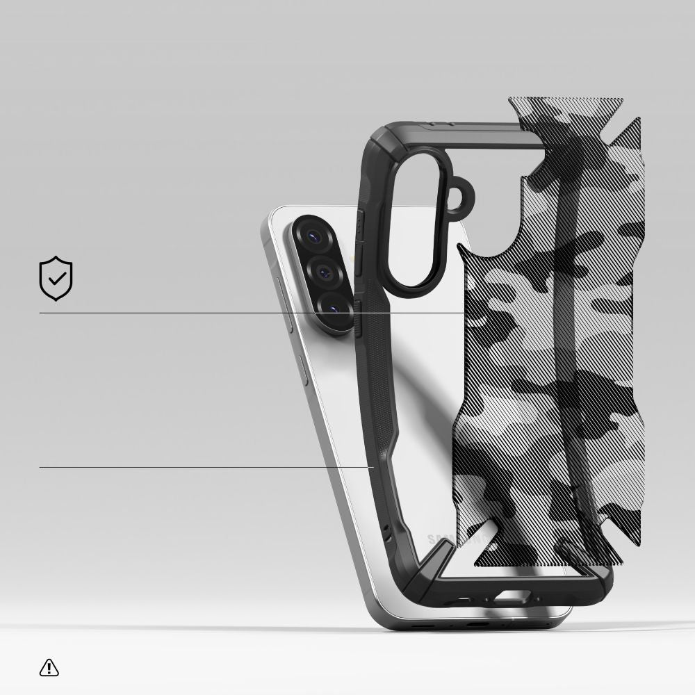 COQUE RINGKE FUSION X GALAXY A36 / A56 5G CAMO NOIR
