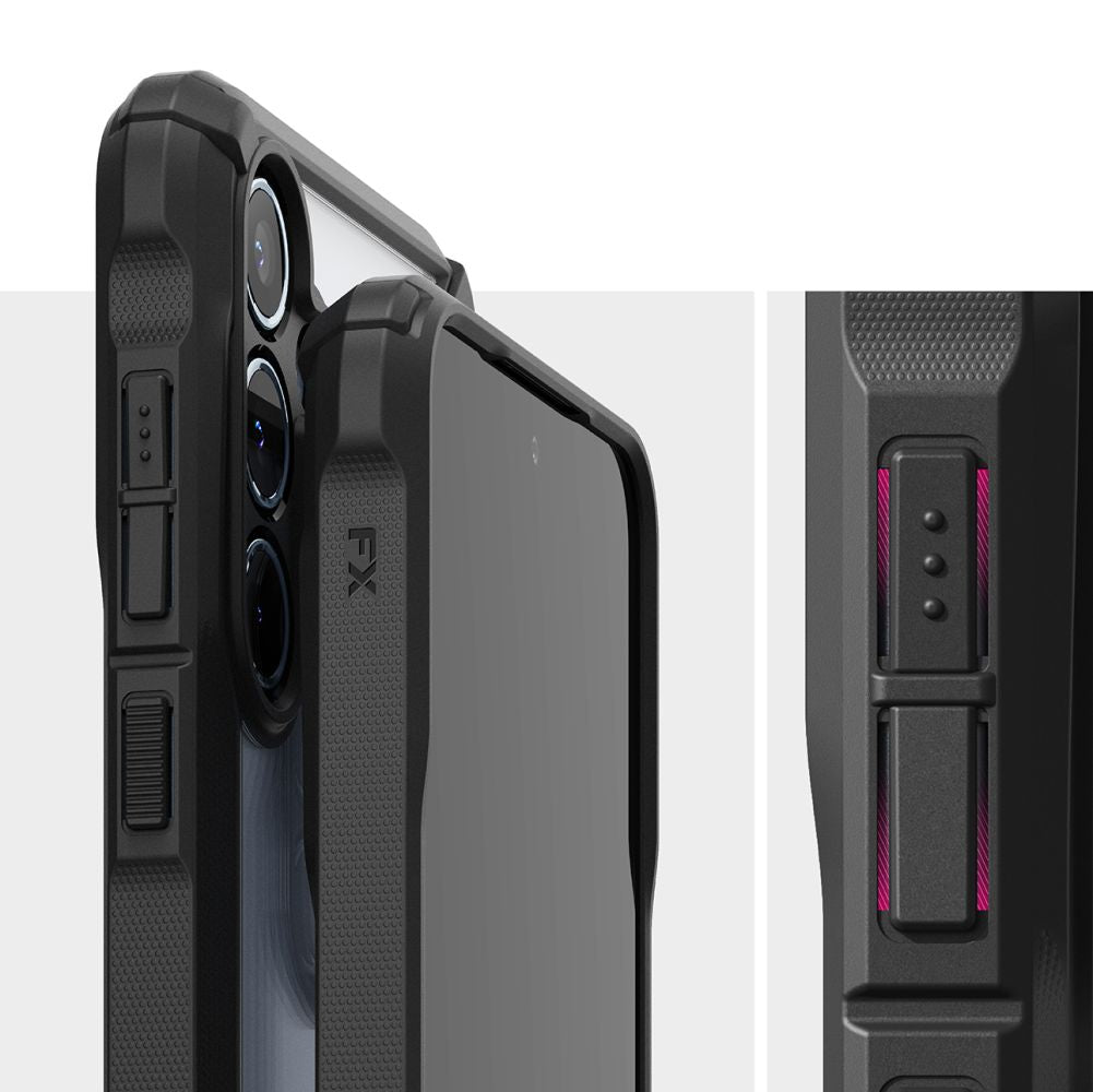 COQUE RINGKE FUSION X GALAXY A55 5G NOIRE