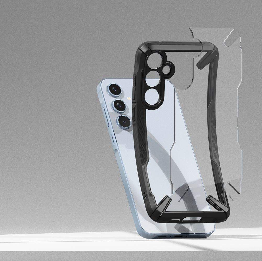 COQUE RINGKE FUSION X GALAXY A55 5G NOIRE
