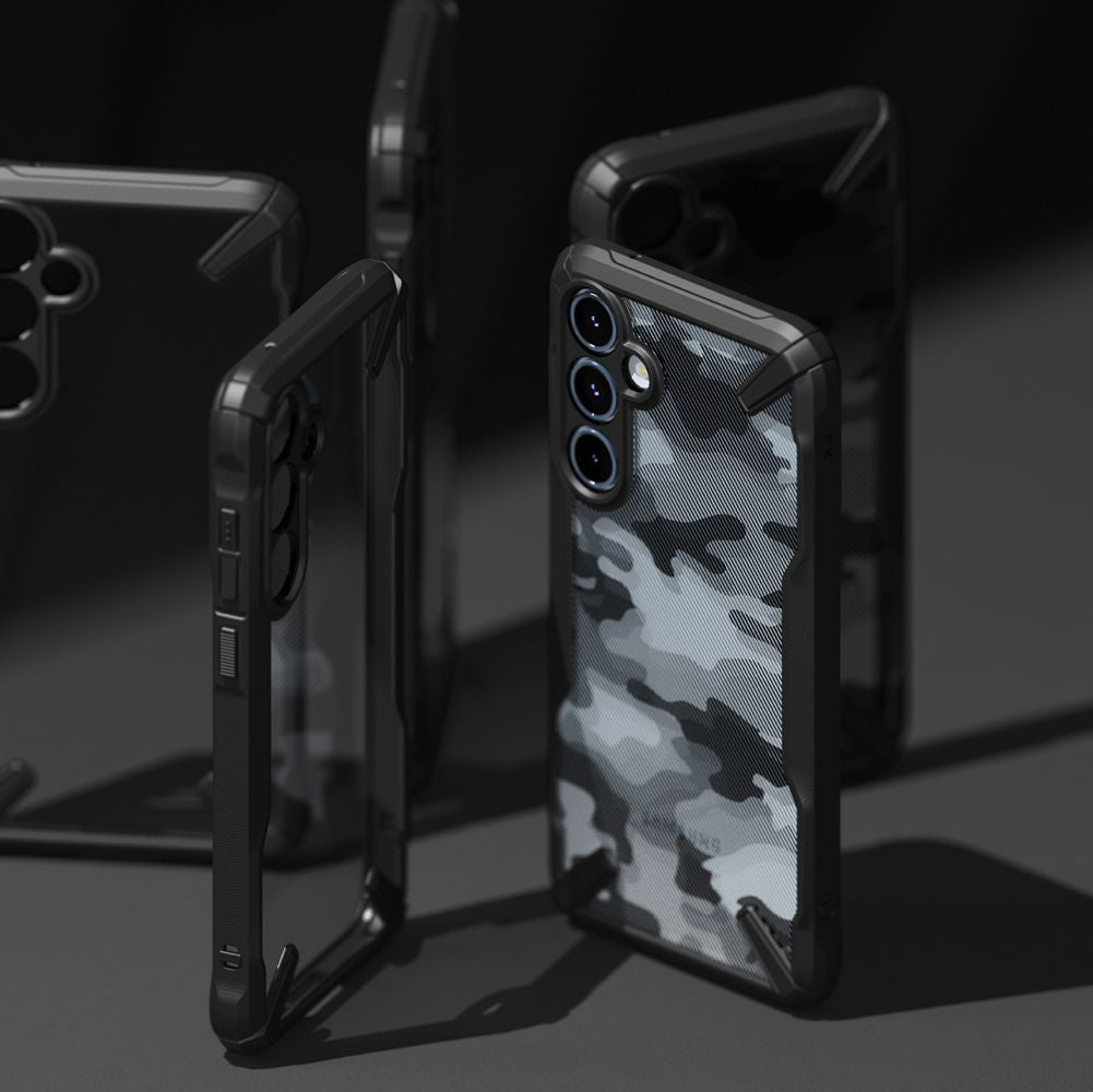 COQUE RINGKE FUSION X GALAXY A55 5G NOIRE