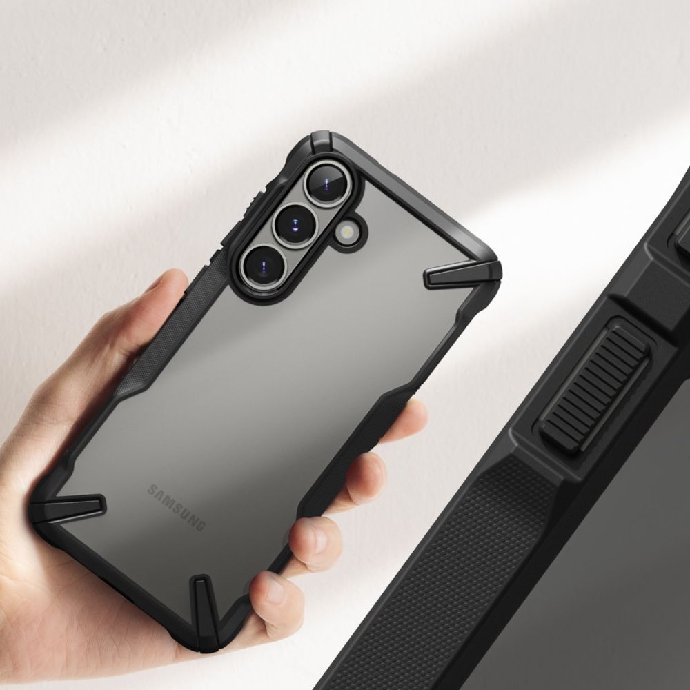 COQUE RINGKE FUSION X GALAXY S25 NOIRE