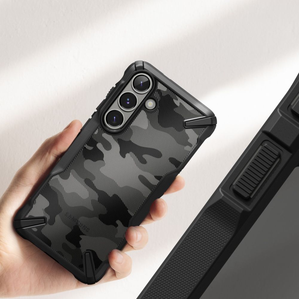 COQUE RINGKE FUSION X GALAXY S25 CAMO NOIR