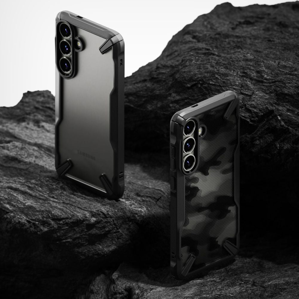 COQUE RINGKE FUSION X GALAXY S25 CAMO NOIR