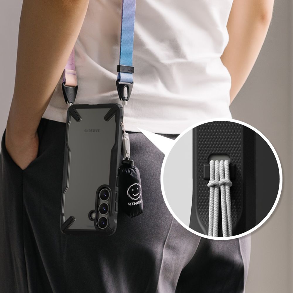 COQUE RINGKE FUSION X GALAXY S25+ PLUS NOIRE