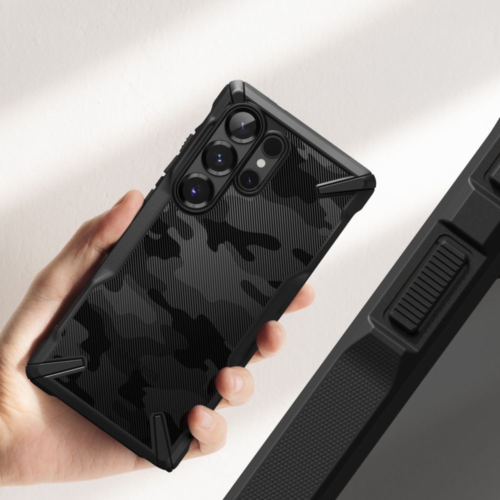 COQUE RINGKE FUSION X GALAXY S25 ULTRA CAMO NOIR