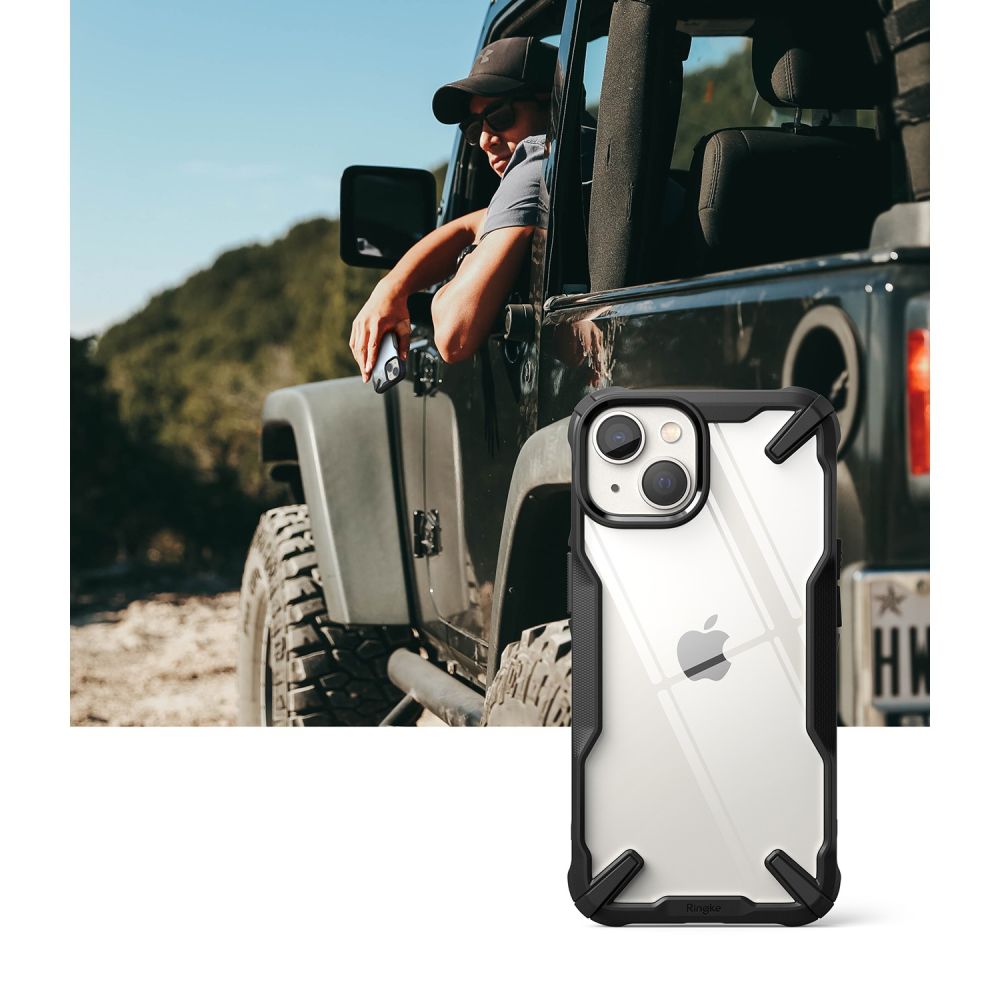 COQUE RINGKE FUSION X IPHONE 14 PLUS NOIRE
