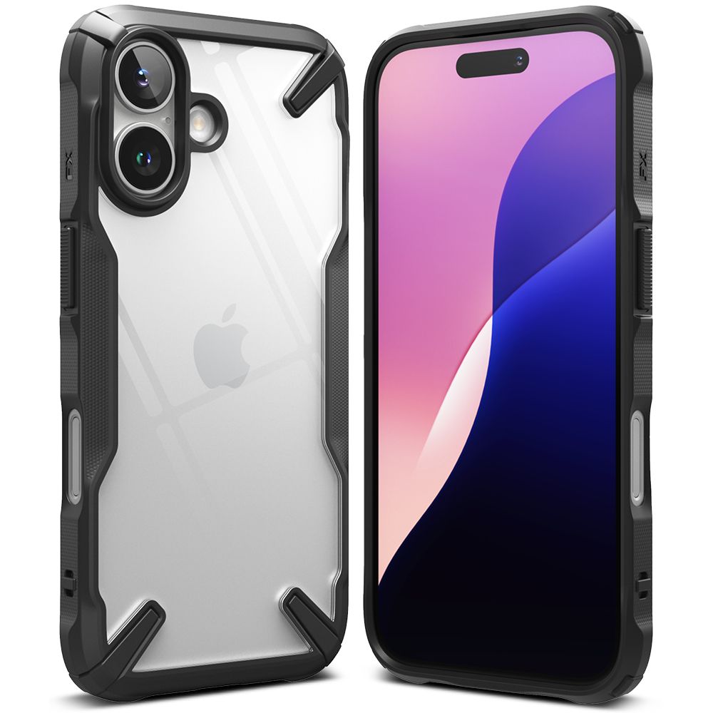 COQUE POUR IPHONE 16 RINGKE FUSION X NOIRE