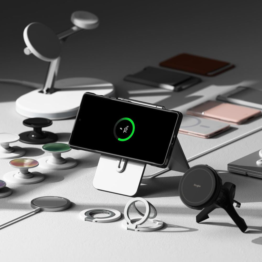 COQUE RINGKE FUSION X MAGNETIQUE MAGSAFE GALAXY S25 ULTRA NOIR