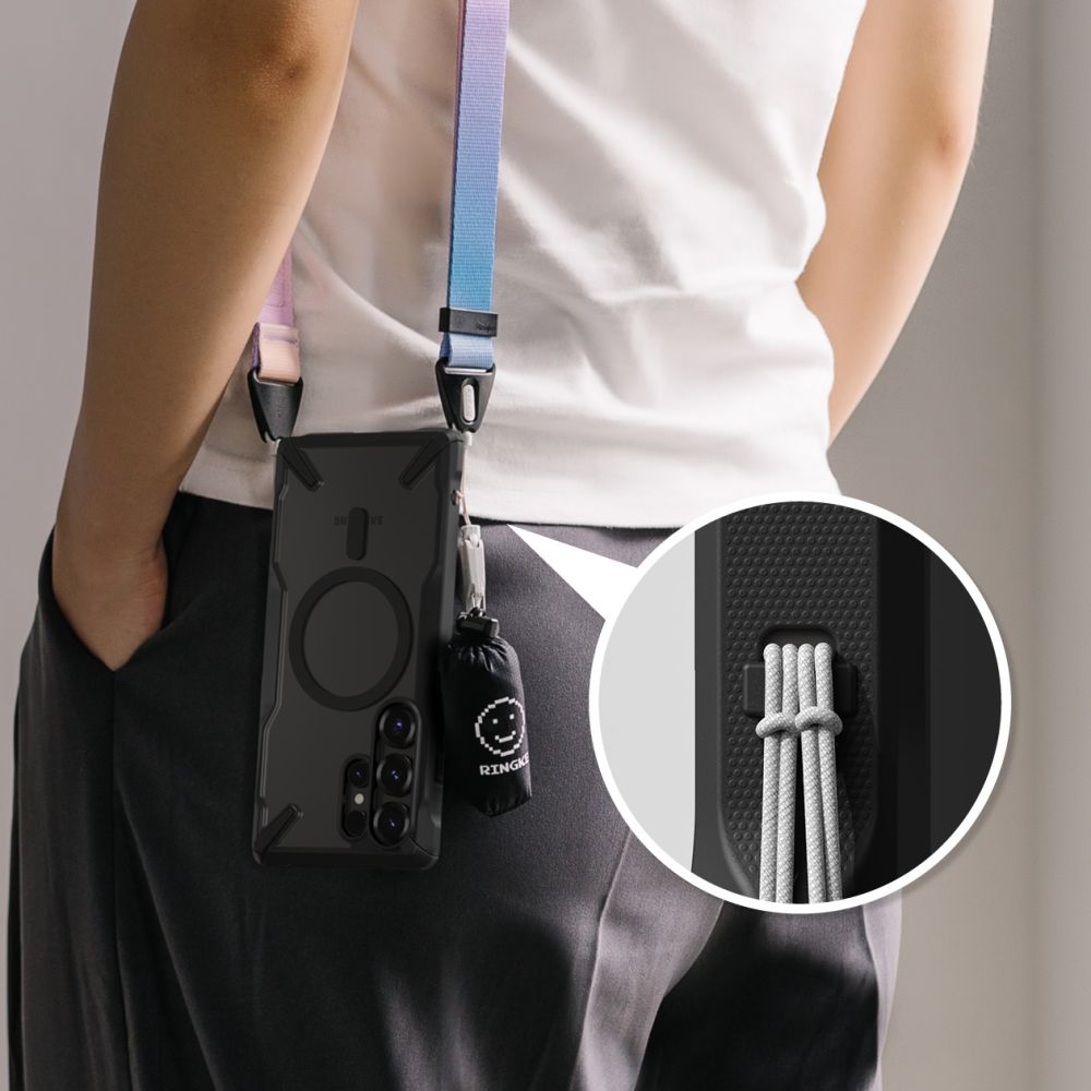 COQUE RINGKE FUSION X MAGNETIQUE MAGSAFE GALAXY S25 ULTRA NOIR