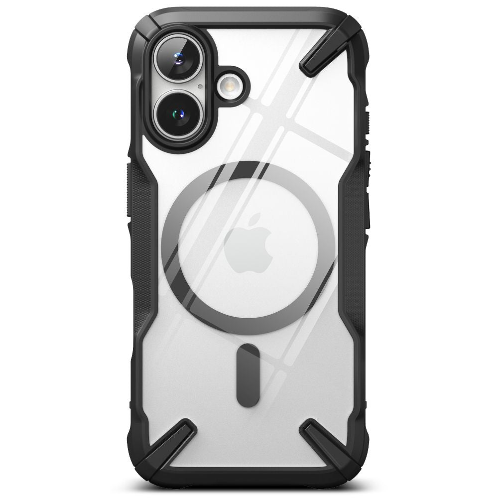 COQUE RINGKE FUSION X MAGNETIQUE MAGSAFE IPHONE 16 NOIRE