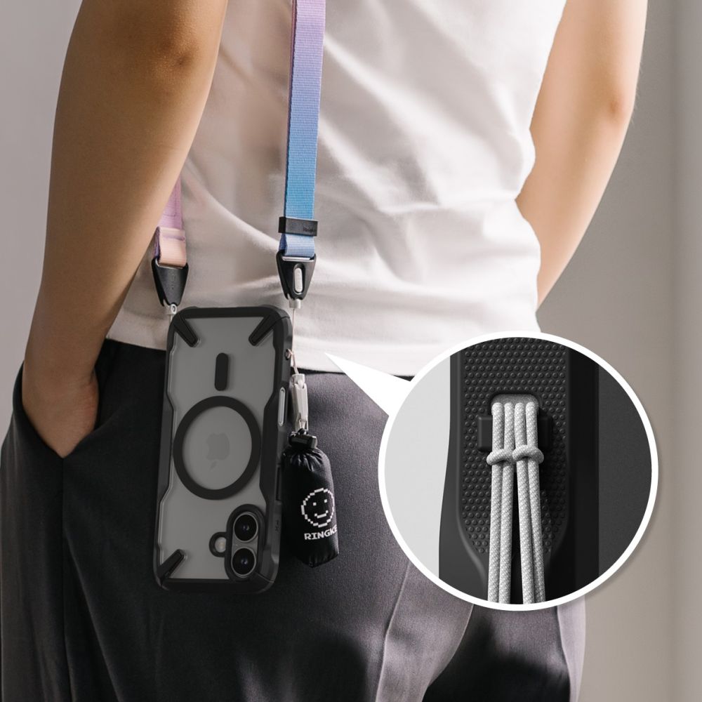 COQUE RINGKE FUSION X MAGNETIQUE MAGSAFE IPHONE 16 NOIRE