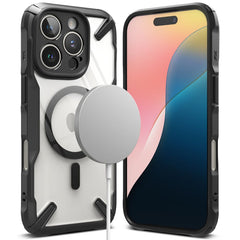 COQUE RINGKE FUSION X MAGNETIQUE MAGSAFE IPHONE 16 PRO NOIR
