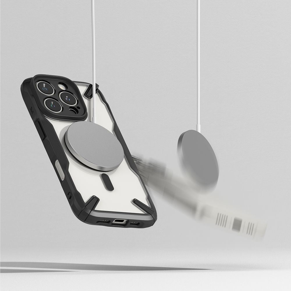 COQUE RINGKE FUSION X MAGNETIQUE MAGSAFE IPHONE 16 PRO NOIR
