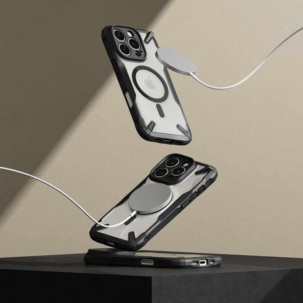 COQUE RINGKE FUSION X MAGNETIQUE MAGSAFE IPHONE 16 PRO MAX NOIR