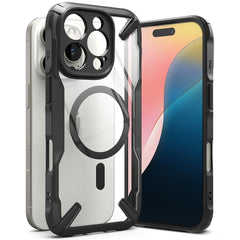 COQUE RINGKE FUSION X MAGNETIQUE MAGSAFE IPHONE 16 PRO MAX NOIR