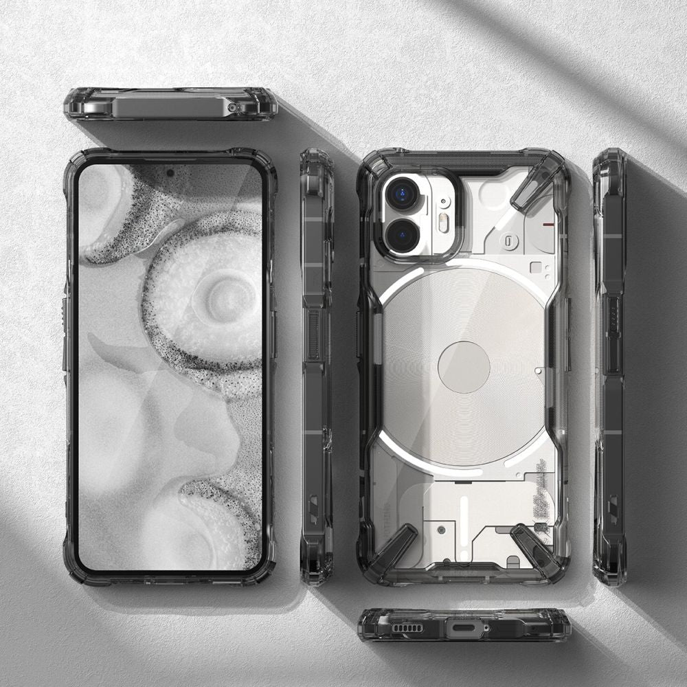 COQUE RINGKE FUSION X NOTHING PHONE 2 NOIR FUMÉ