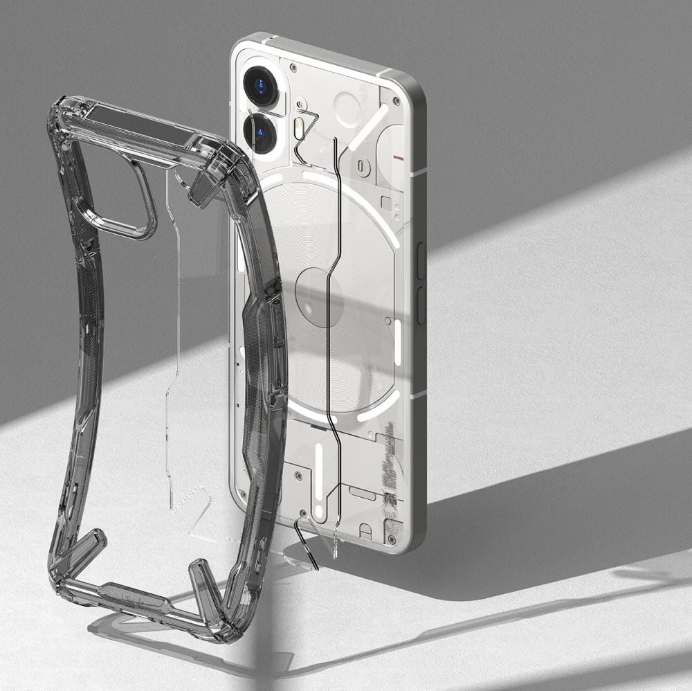 COQUE RINGKE FUSION X NOTHING PHONE 2 NOIR FUMÉ
