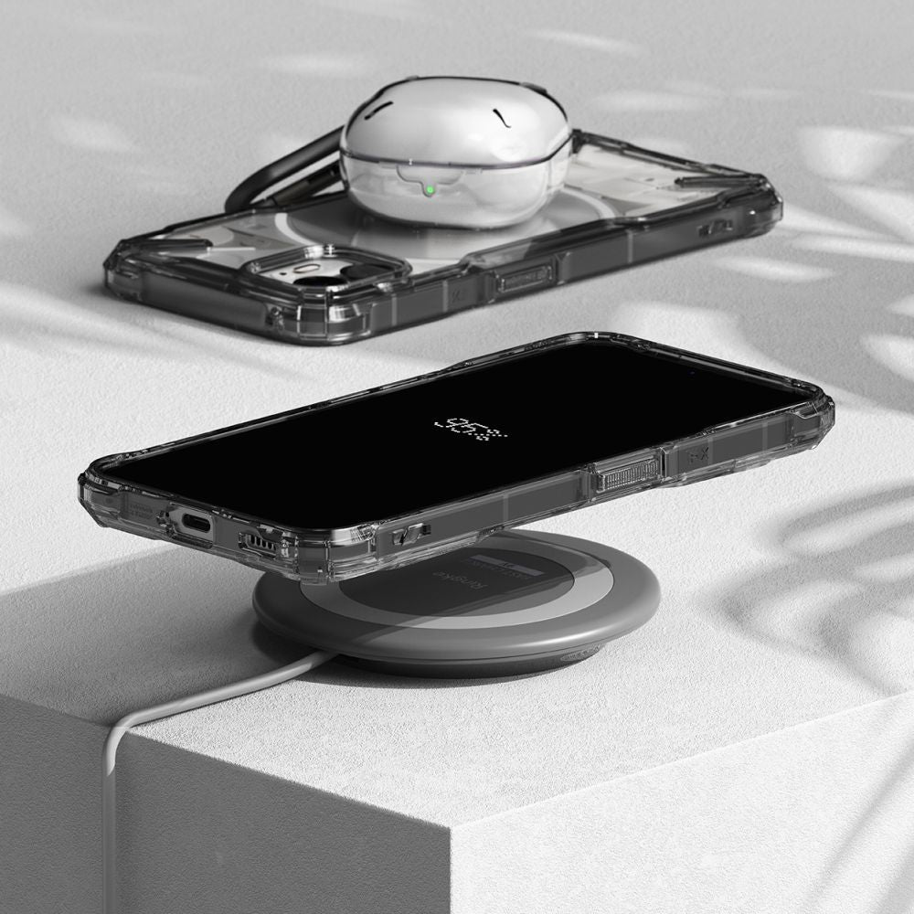 COQUE RINGKE FUSION X NOTHING PHONE 2 NOIR FUMÉ
