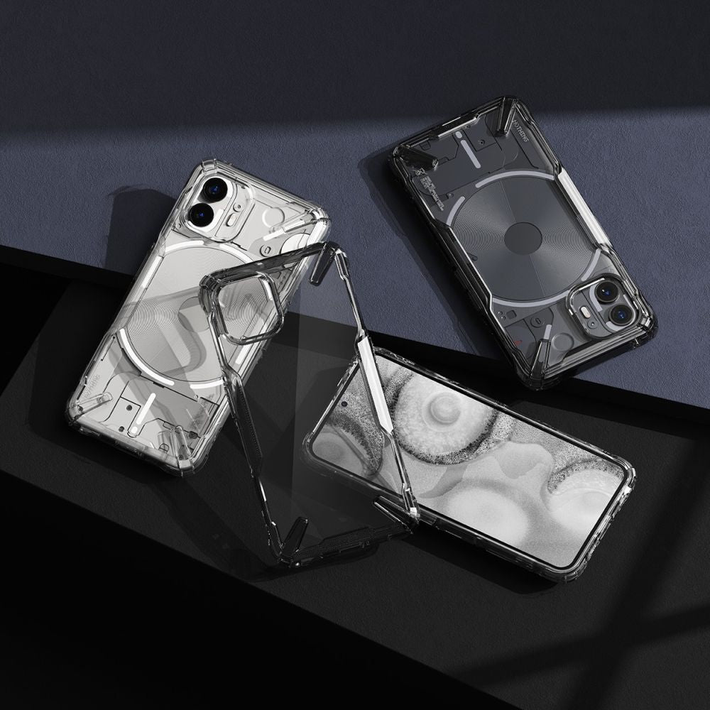 COQUE RINGKE FUSION X NOTHING PHONE 2 NOIR FUMÉ