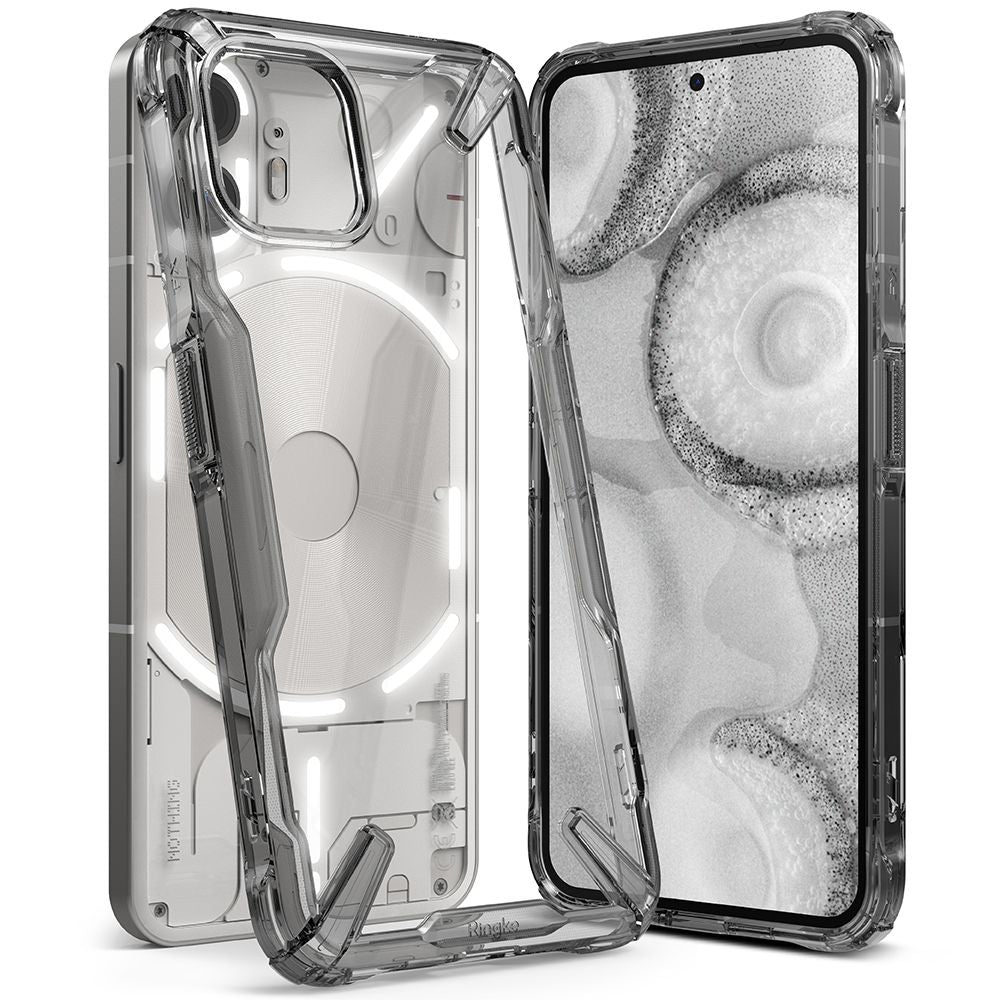COQUE RINGKE FUSION X NOTHING PHONE 2 NOIR FUMÉ