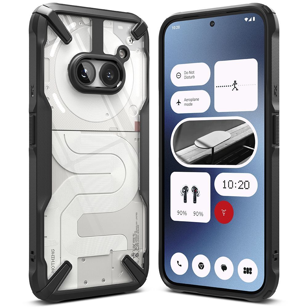COQUE RINGKE FUSION X NOTHING PHONE 2A / 2A PLUS NOIRE