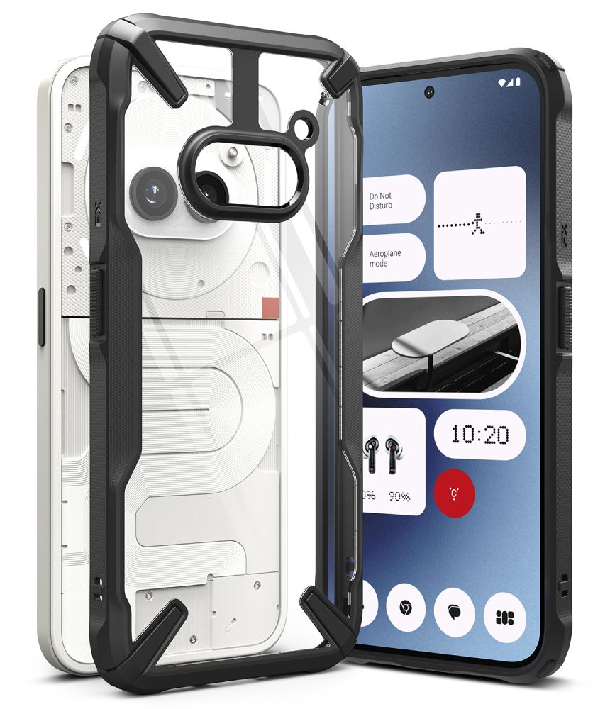 COQUE RINGKE FUSION X NOTHING PHONE 2A / 2A PLUS NOIRE