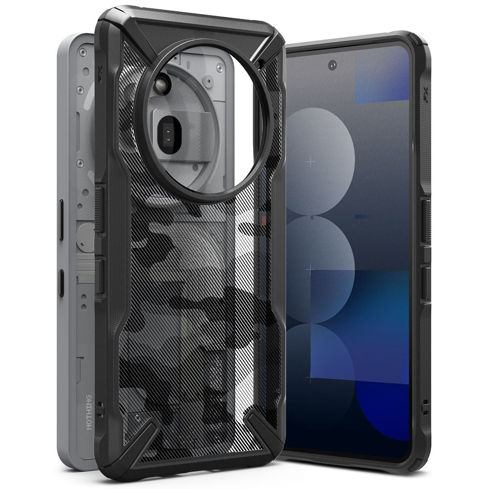COQUE RINGKE FUSION X NOTHING PHONE 3A PRO CAMO NOIR