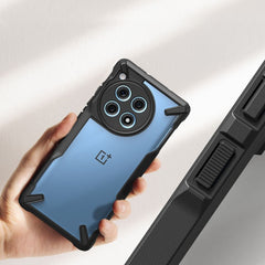 COQUE RINGKE FUSION X ONEPLUS 12R NOIRE