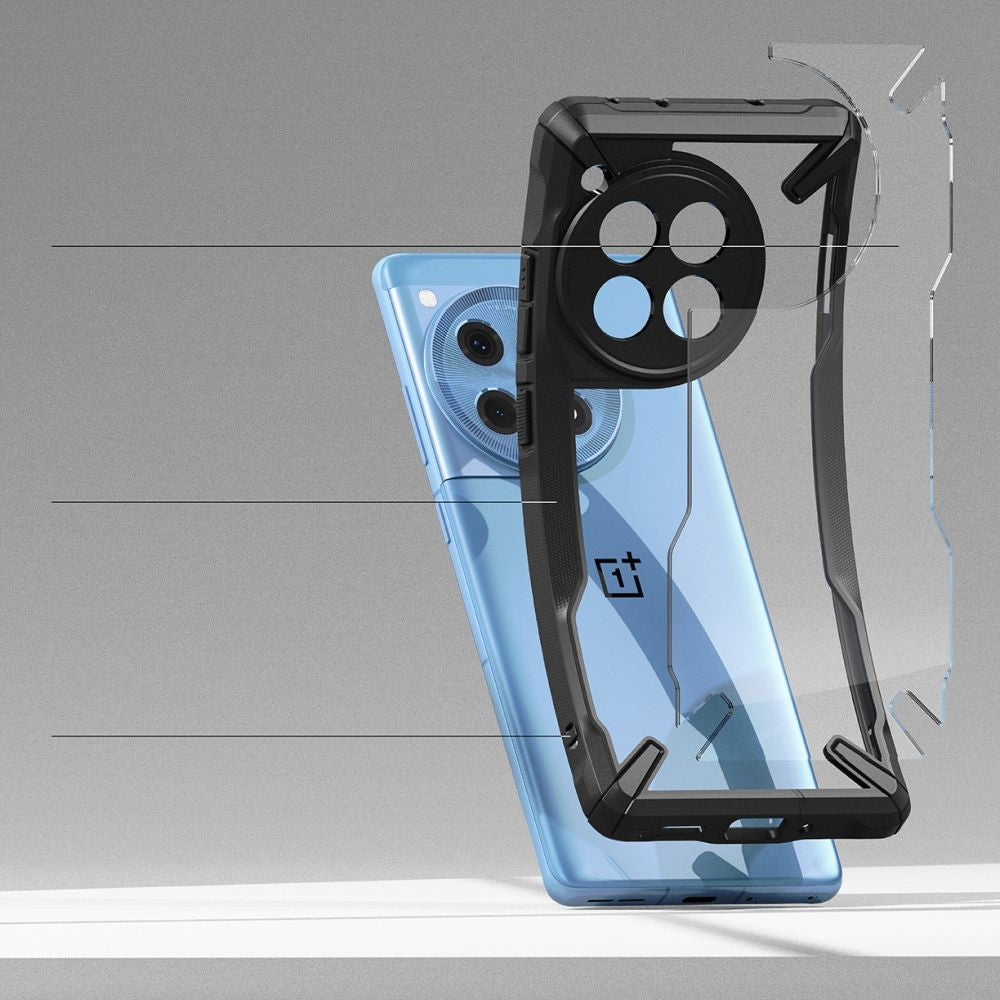 COQUE RINGKE FUSION X ONEPLUS 12R NOIRE