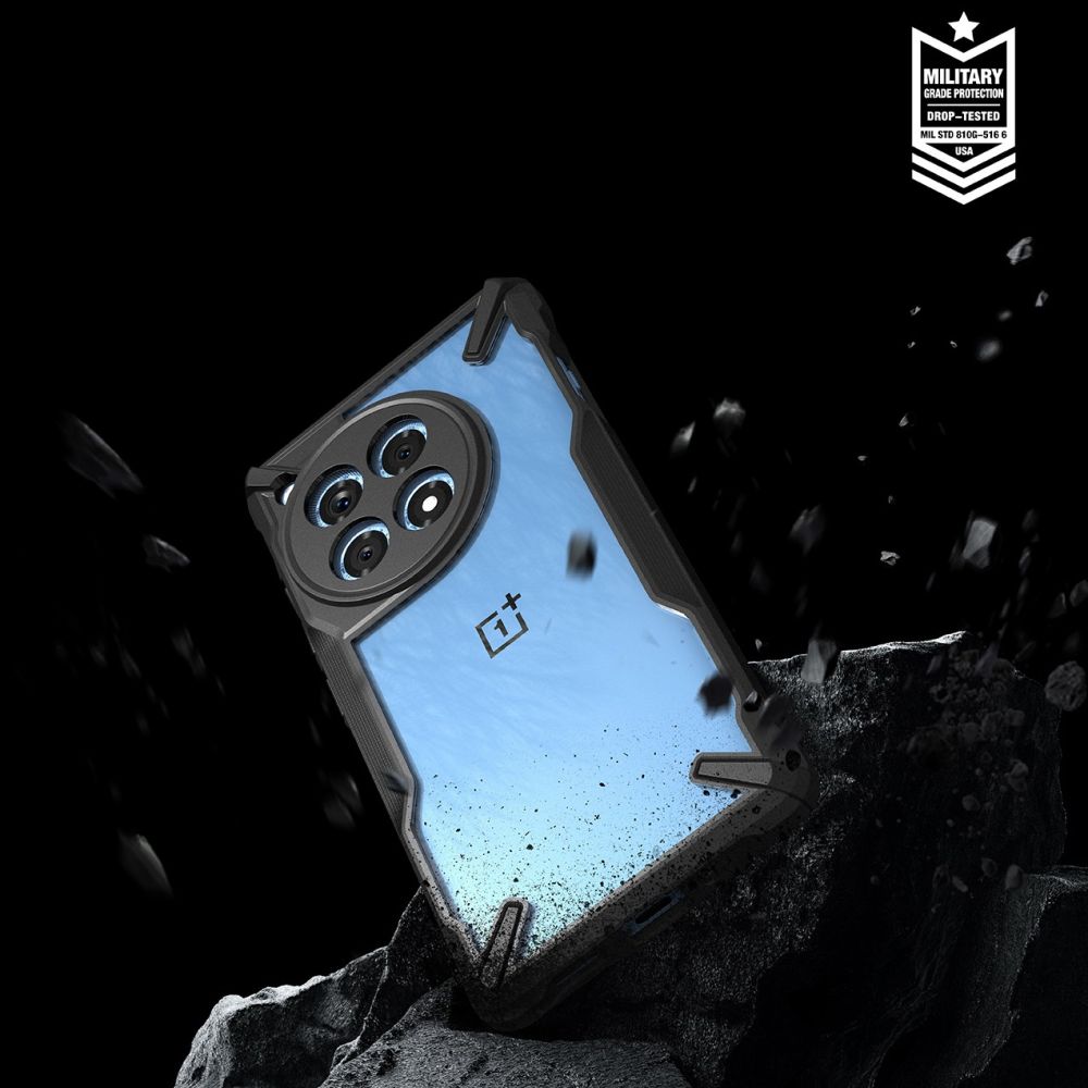 COQUE RINGKE FUSION X ONEPLUS 12R NOIRE