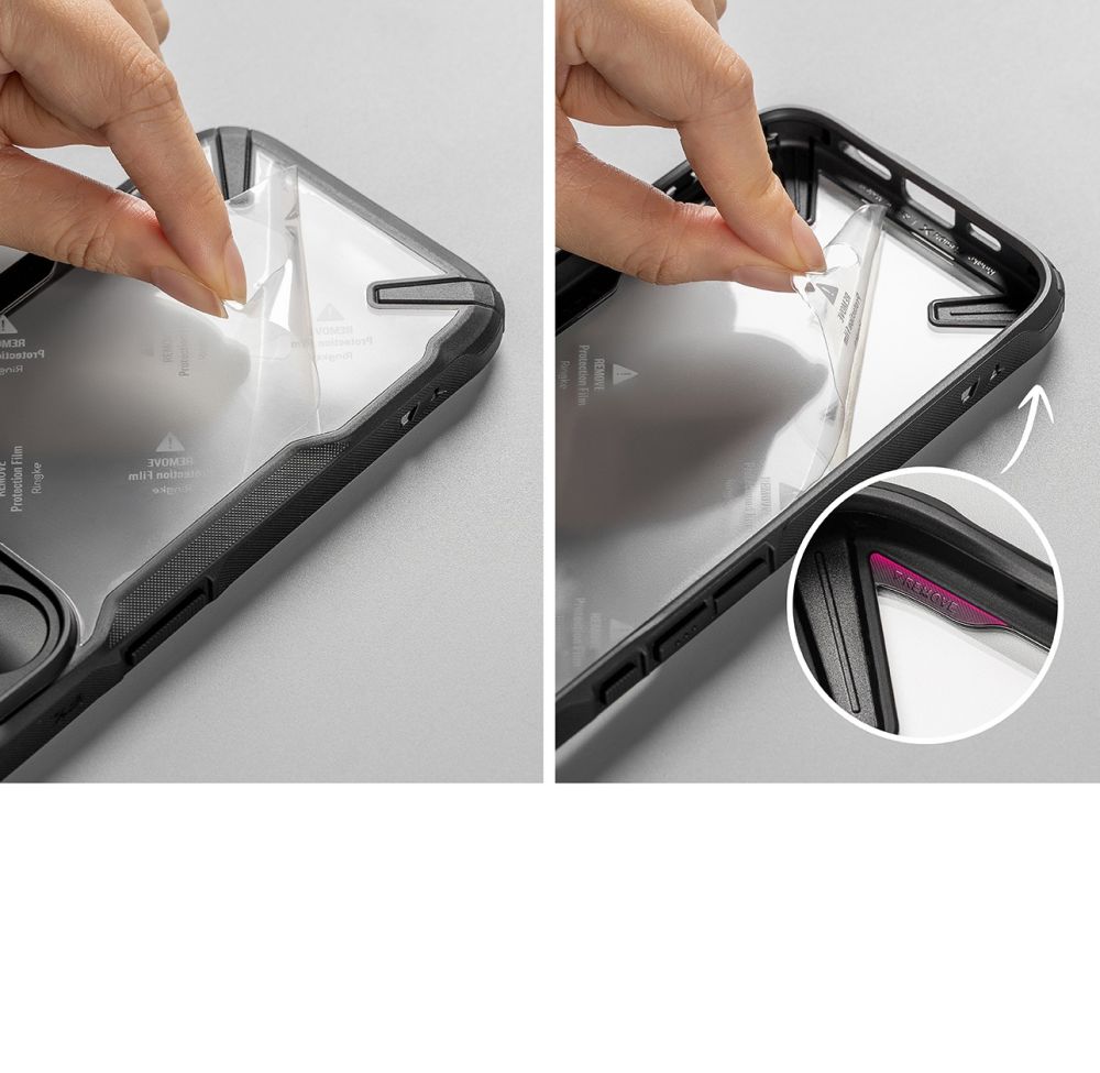 COQUE RINGKE FUSION X ONEPLUS 12R NOIRE