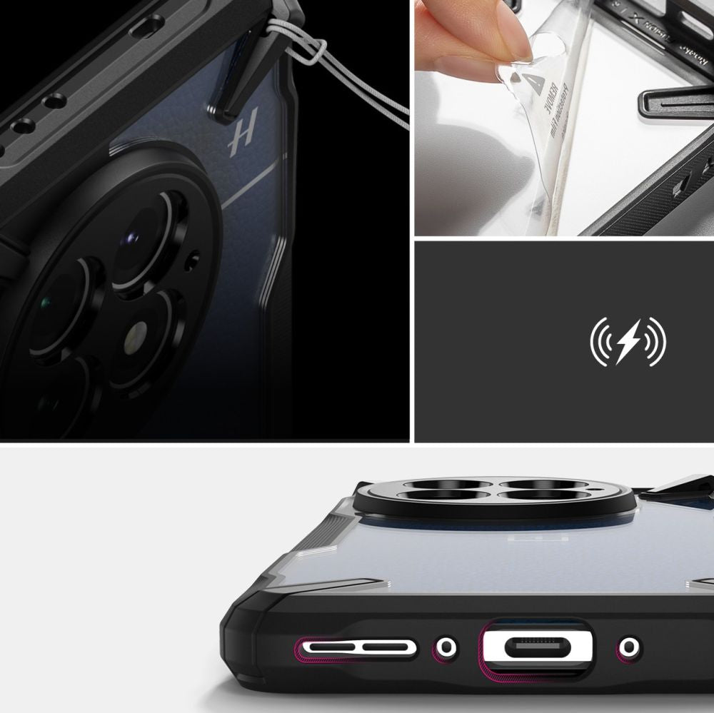 COQUE RINGKE FUSION X ONEPLUS 13 NOIRE