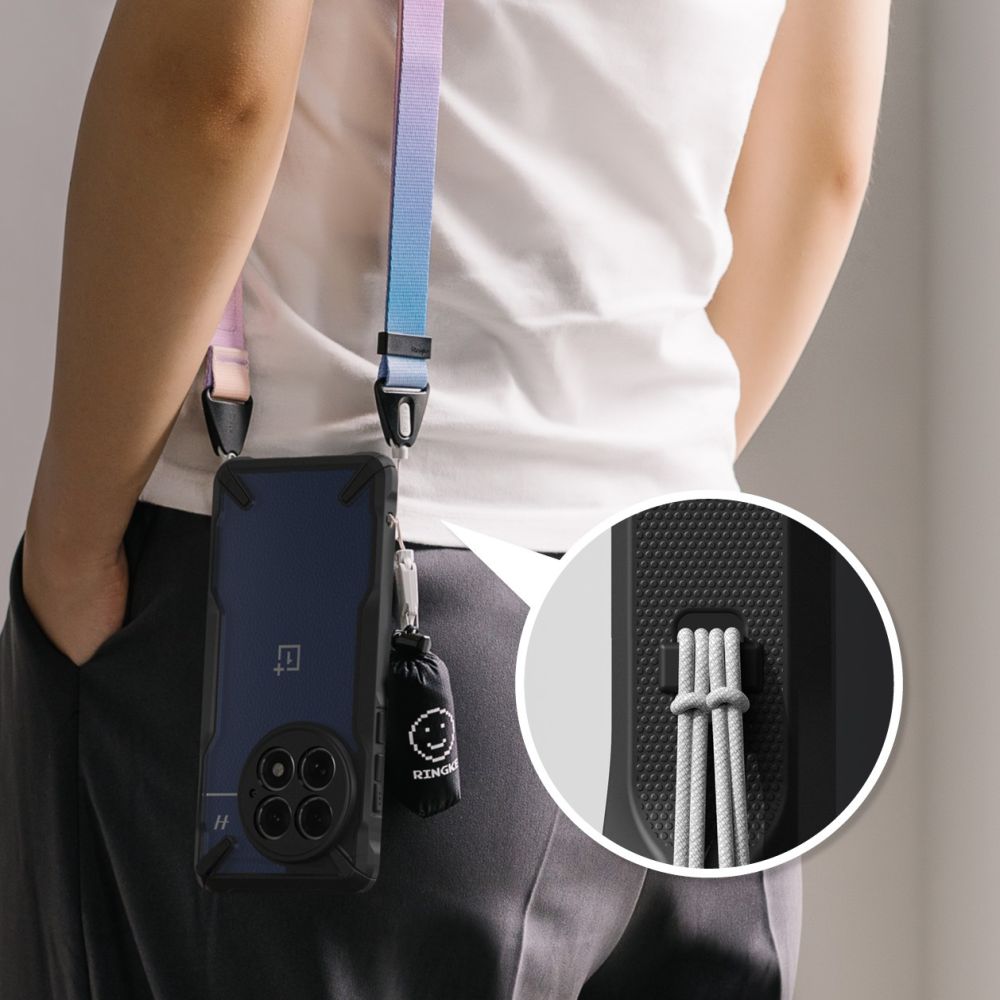 COQUE RINGKE FUSION X ONEPLUS 13 NOIRE