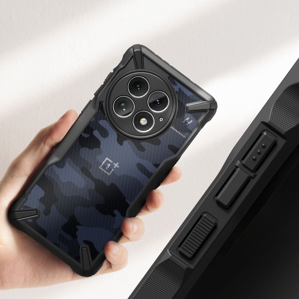 COQUE RINGKE FUSION X ONEPLUS 13 CAMO NOIR