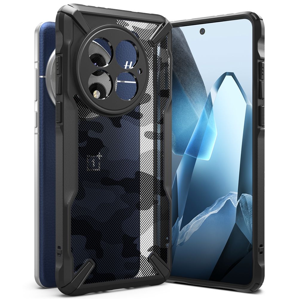 COQUE RINGKE FUSION X ONEPLUS 13 CAMO NOIR