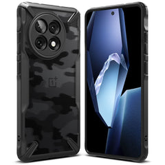 COQUE RINGKE FUSION X ONEPLUS 13R CAMO NOIR
