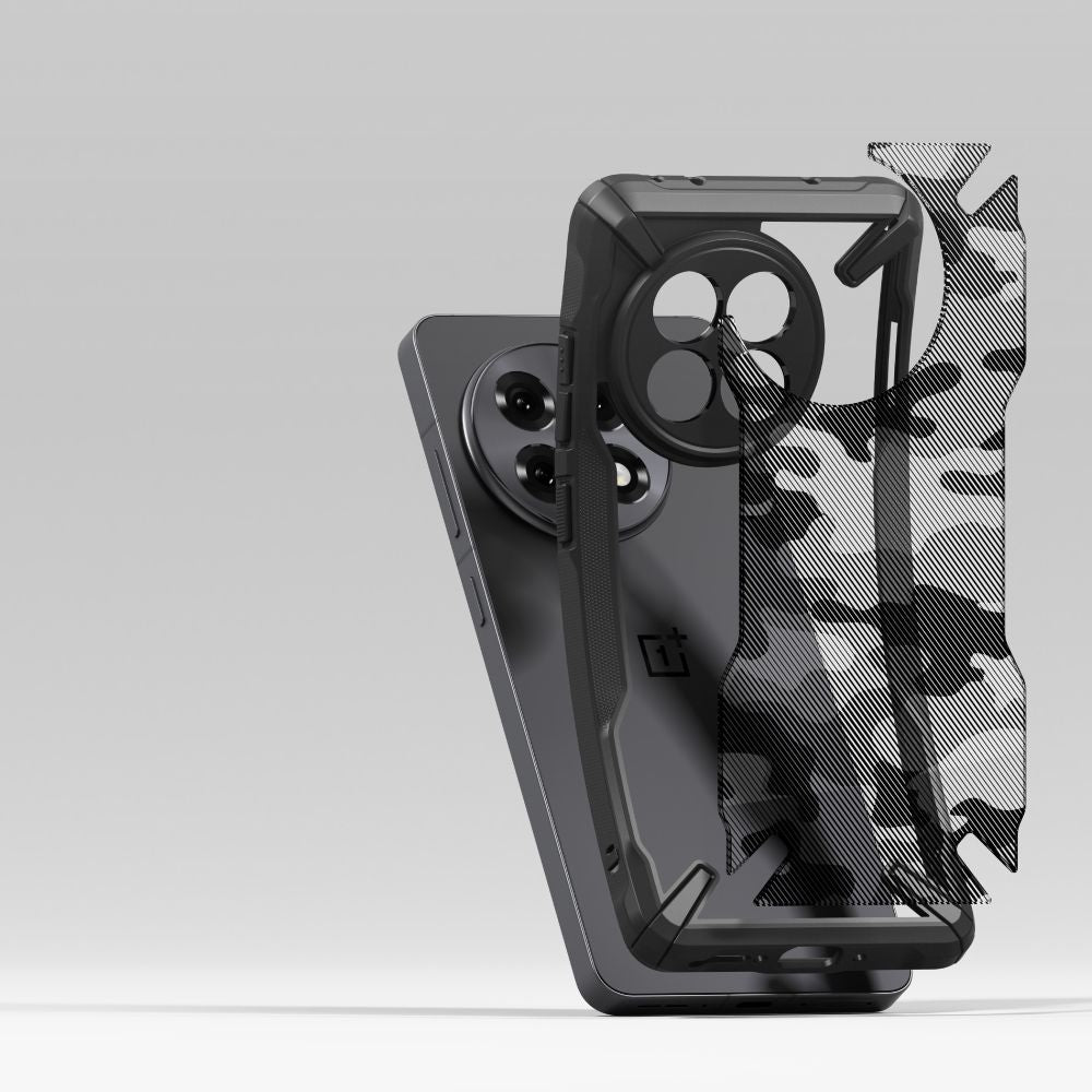 COQUE RINGKE FUSION X ONEPLUS 13R CAMO NOIR