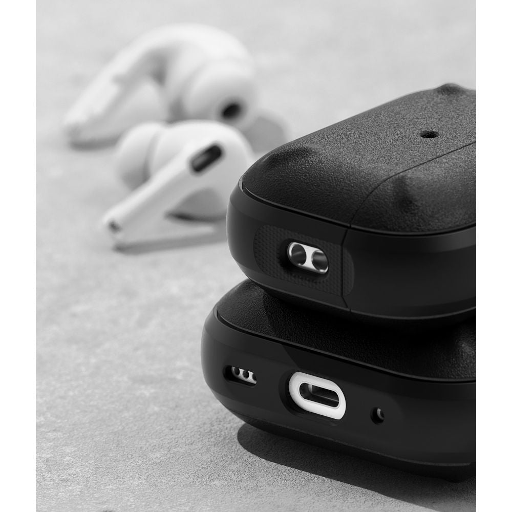 COQUE RINGKE ONYX POUR APPLE AIRPODS PRO 1 / 2 NOIRE