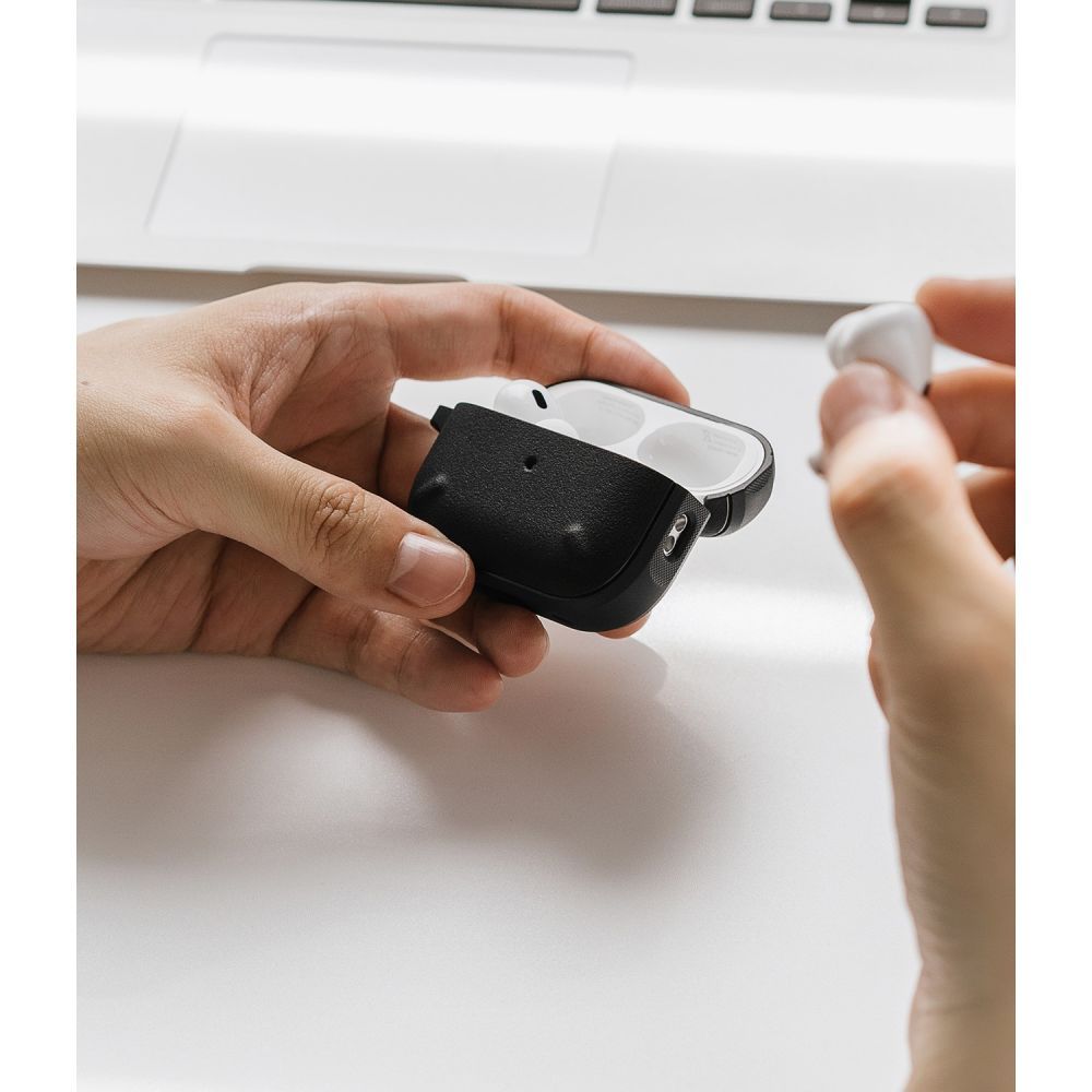 COQUE RINGKE ONYX POUR APPLE AIRPODS PRO 1 / 2 NOIRE