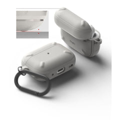 COQUE RINGKE ONYX POUR APPLE AIRPODS PRO 1 / 2 GRIS CHAUD
