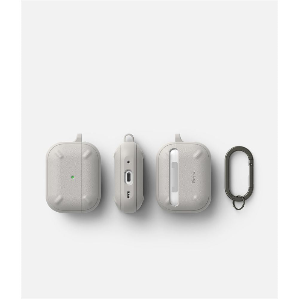 COQUE RINGKE ONYX POUR APPLE AIRPODS PRO 1 / 2 GRIS CHAUD
