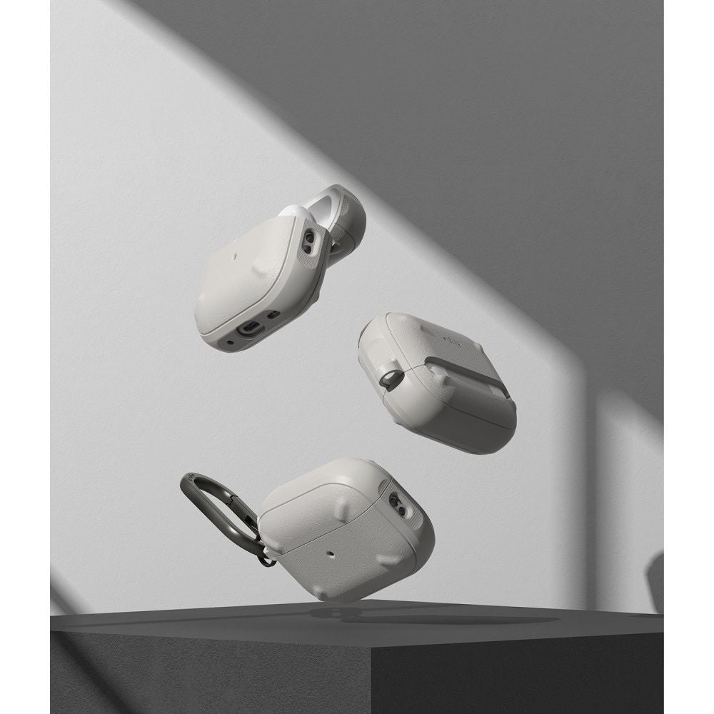 COQUE RINGKE ONYX POUR APPLE AIRPODS PRO 1 / 2 GRIS CHAUD