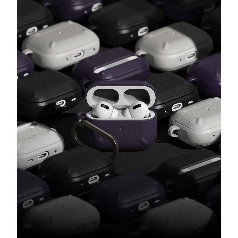 COQUE RINGKE ONYX POUR APPLE AIRPODS PRO 1 / 2 GRIS CHAUD