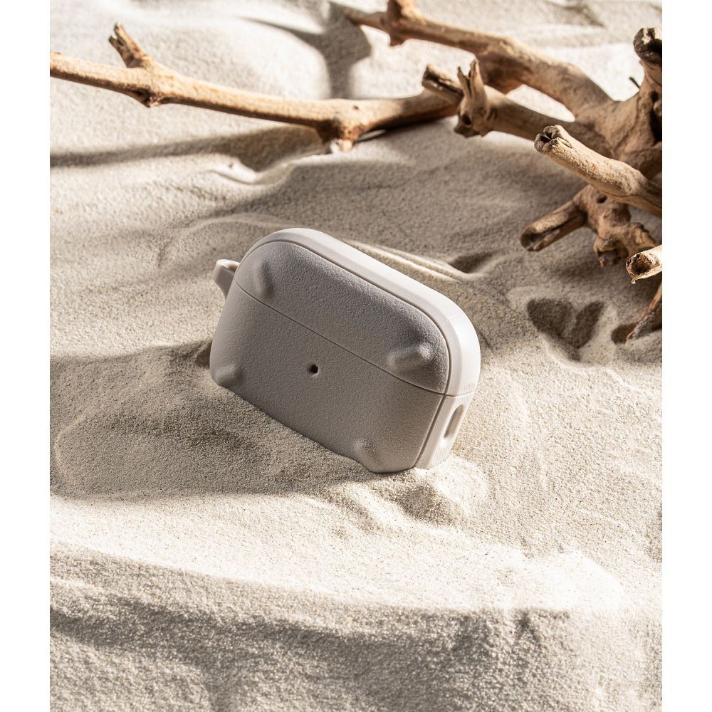 COQUE RINGKE ONYX POUR APPLE AIRPODS PRO 1 / 2 GRIS CHAUD