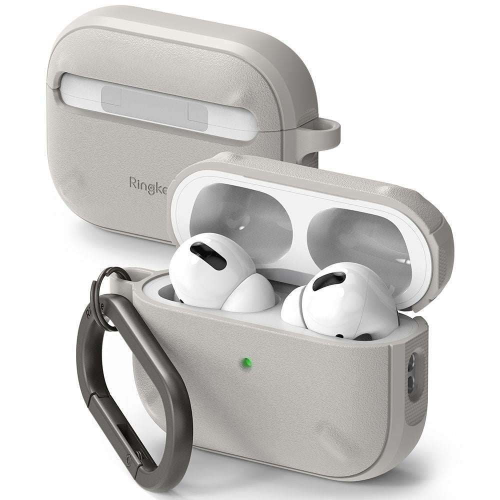 COQUE RINGKE ONYX POUR APPLE AIRPODS PRO 1 / 2 GRIS CHAUD