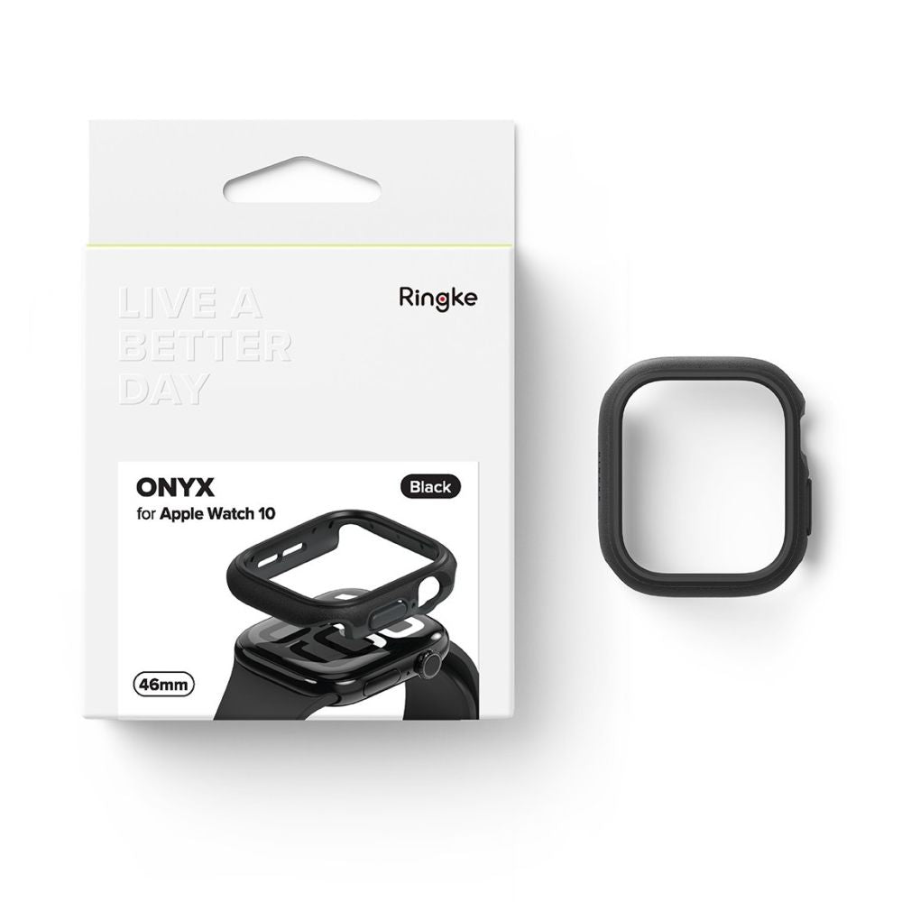 COQUE RINGKE ONYX APPLE WATCH 10 (46 MM) NOIRE