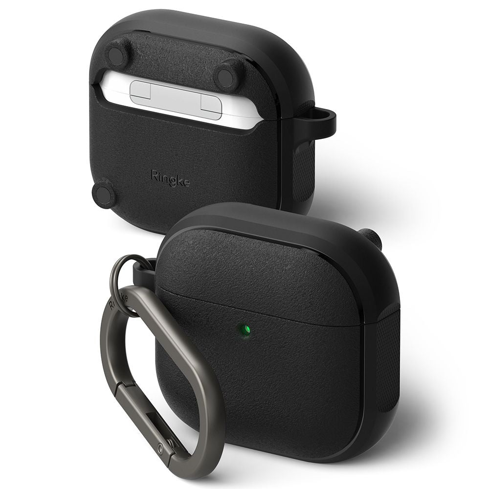 COQUE RINGKE ONYX MAGNETIQUE MAGSAFE APPLE AIRPODS 4 NOIRE