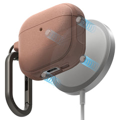 COQUE RINGKE ONYX MAGNETIQUE MAGSAFE APPLE AIRPODS 4 CORAIL CONSTANT
