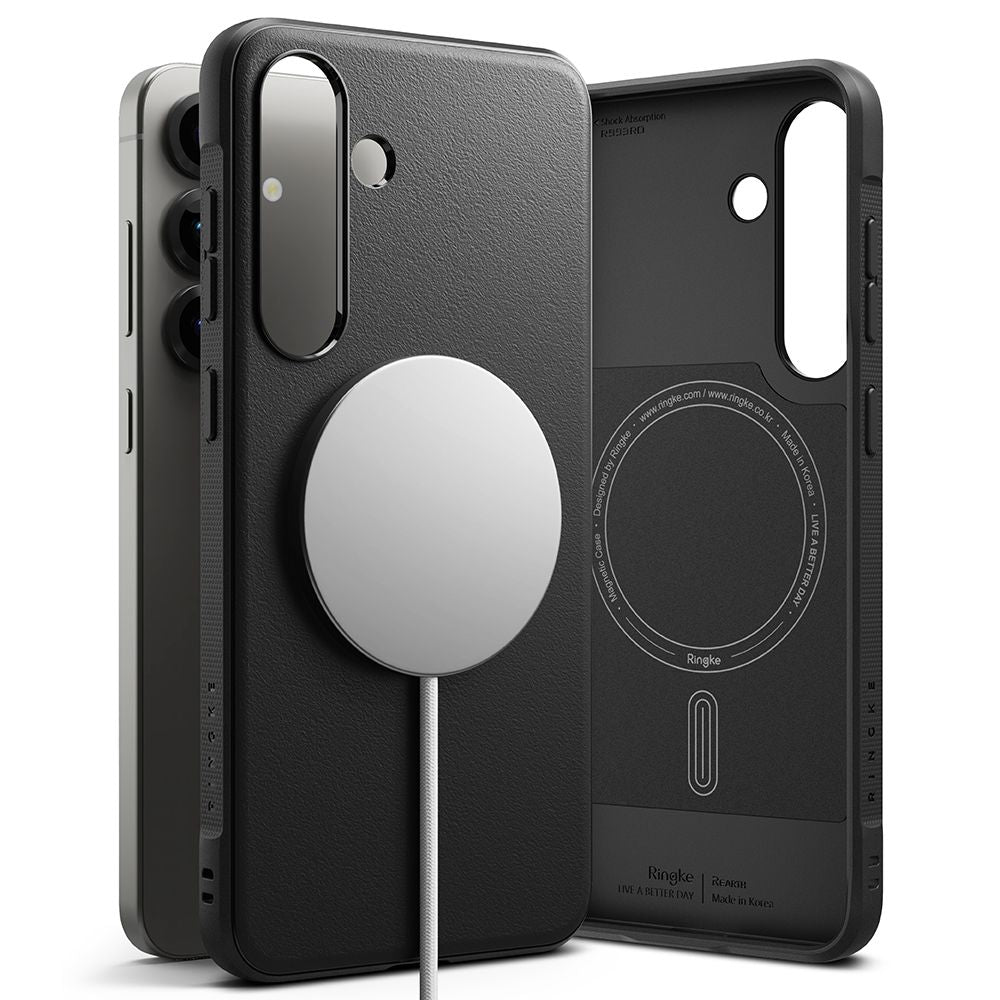 COQUE RINGKE ONYX MAGNETIQUE MAGSAFE GALAXY S25+ PLUS NOIRE